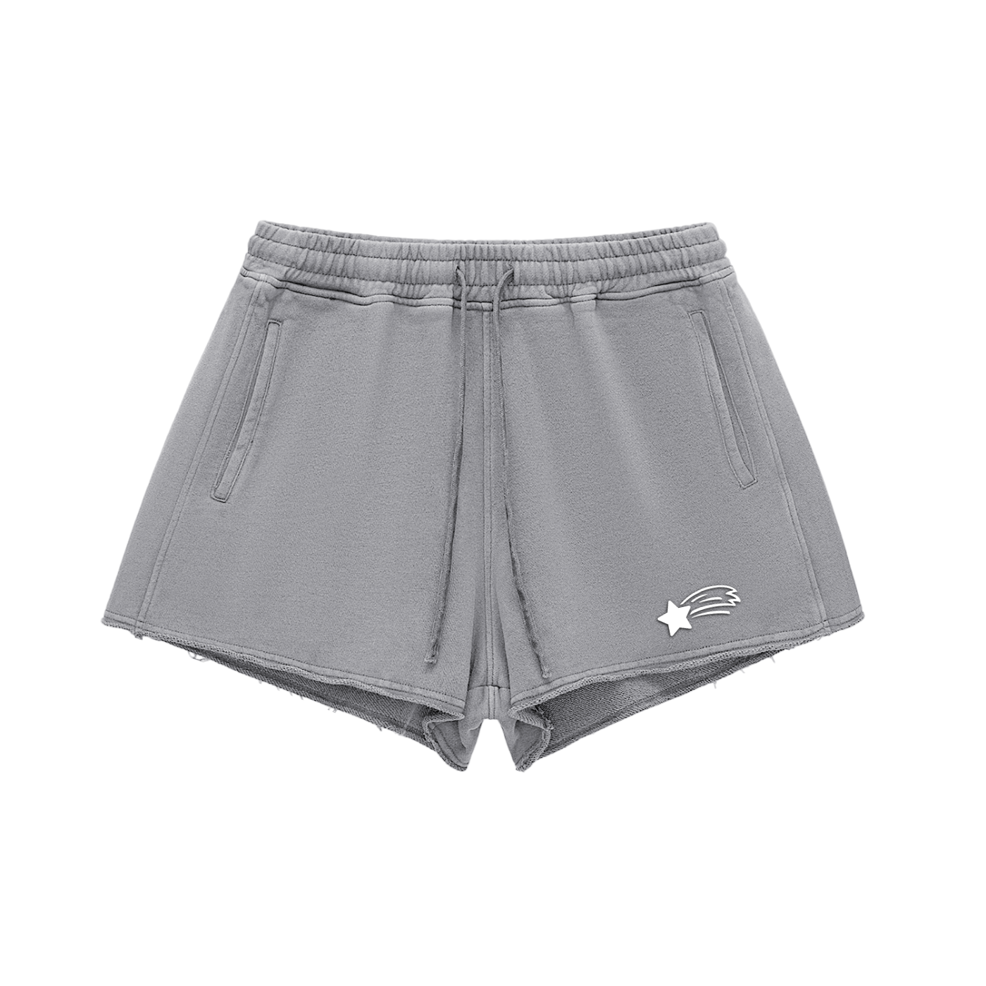 MountainStarGalaxy Women’s Natural dry
 Raw Edge Drawstring Shorts