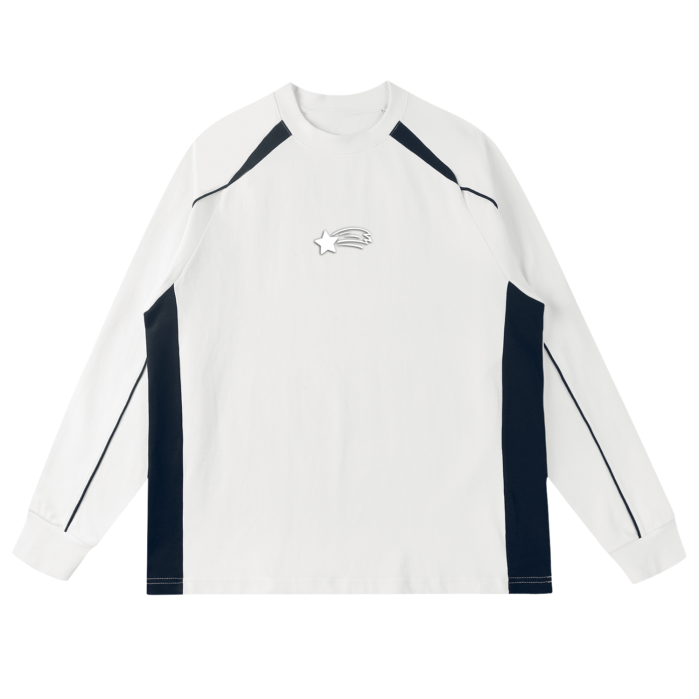 MountainStarGalaxy Unisex Cotton Contrast Panel Raglan Sweatshirt