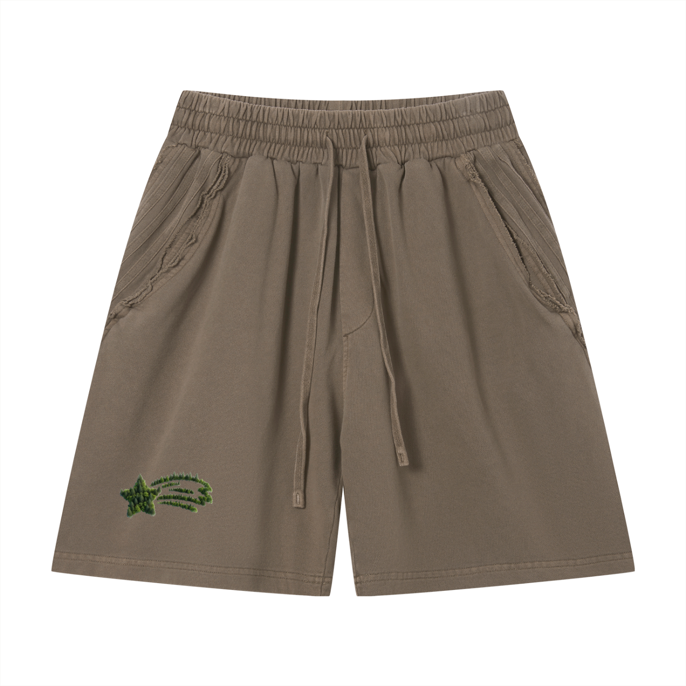 MountainStarGalaxy Vintage Wash Raw Edge Shorts