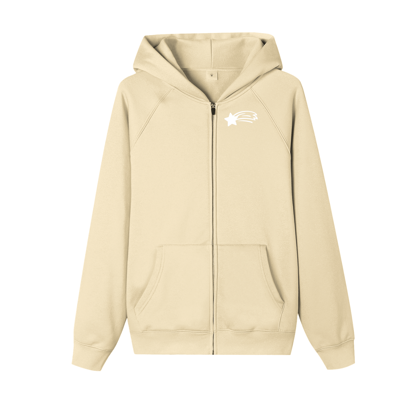 MountainStarGalaxy Unisex Essential Zip-up Fleece Hoodie Apricot