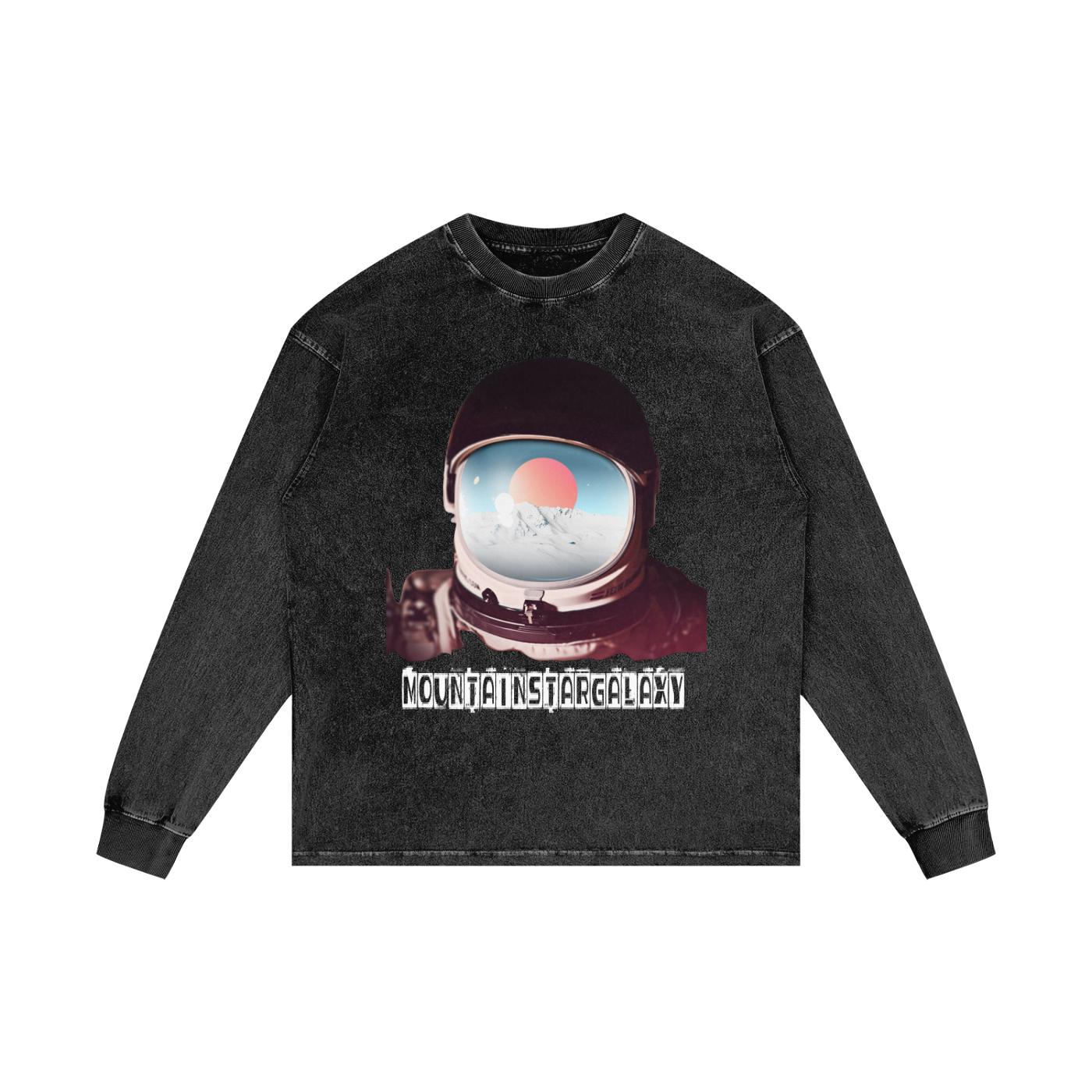 MountainStarGalaxy Acid Wash Oversize Long Sleeve T-Shirt