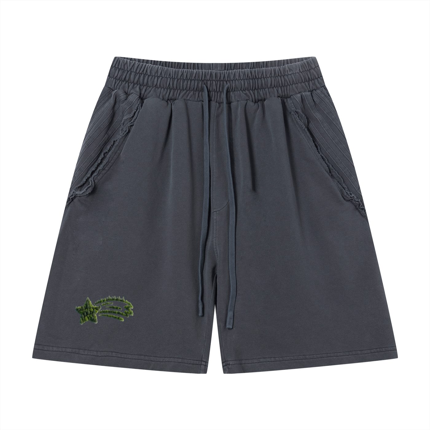 MountainStarGalaxy Vintage Wash Raw Edge Shorts