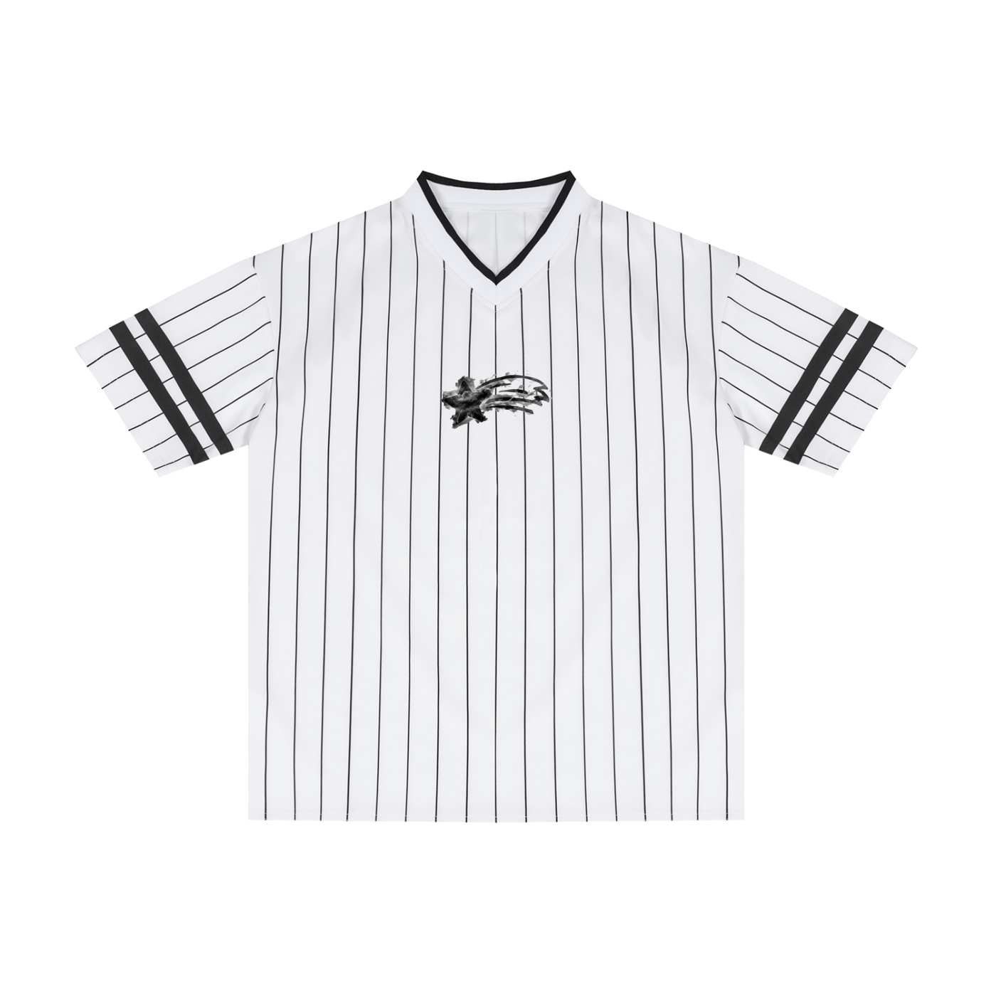 MountainStarGalaxy Striped Loose V-Neck T-Shirt