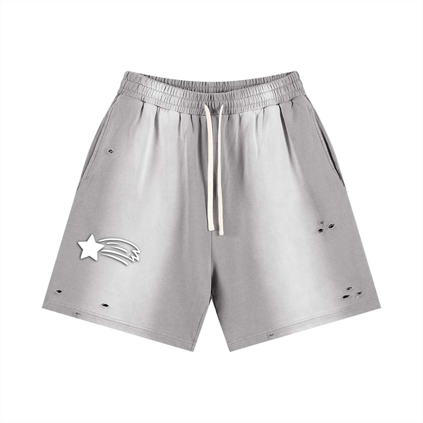 MountainStarGalaxy Sun Fade Distressed Shorts