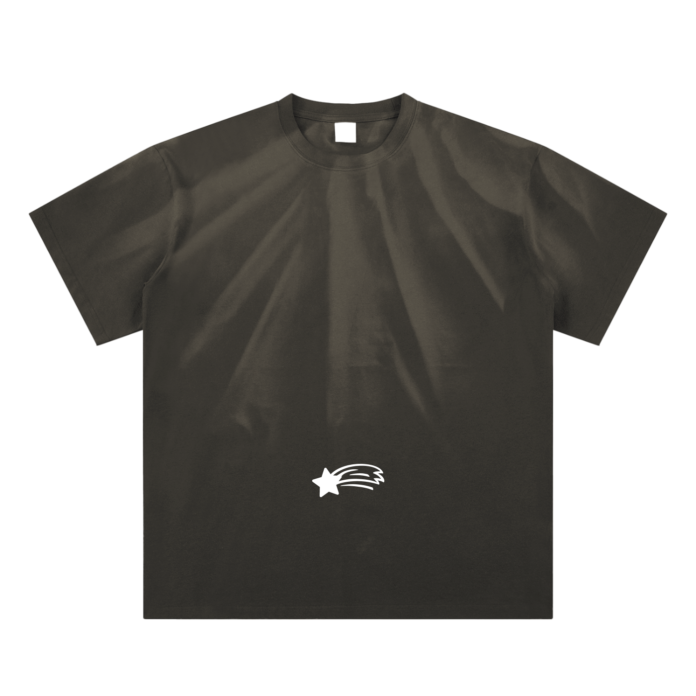 MountainStarGalaxy Unisex Hand-Scrunched Sun Fade Shirt Sand Black