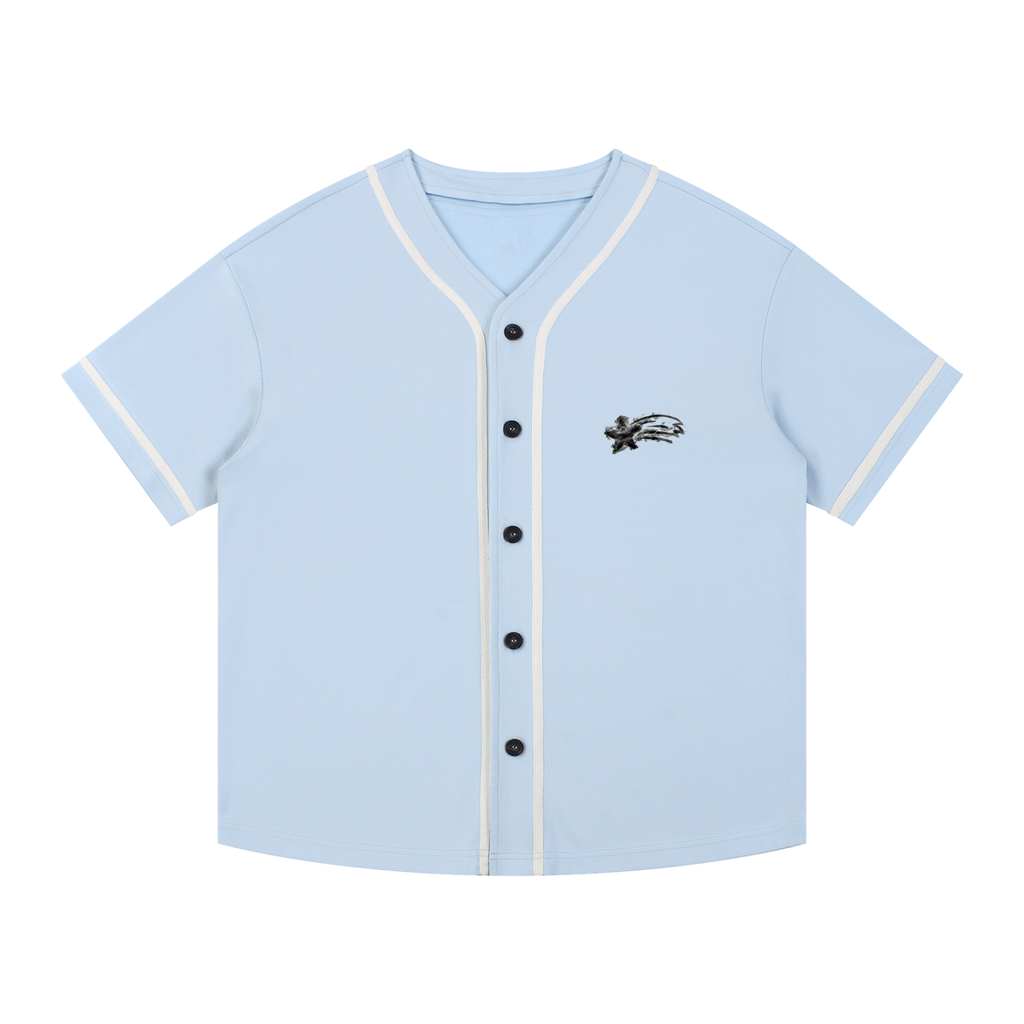 MountainStarGalaxy Contrast Piped Button-Up Jersey