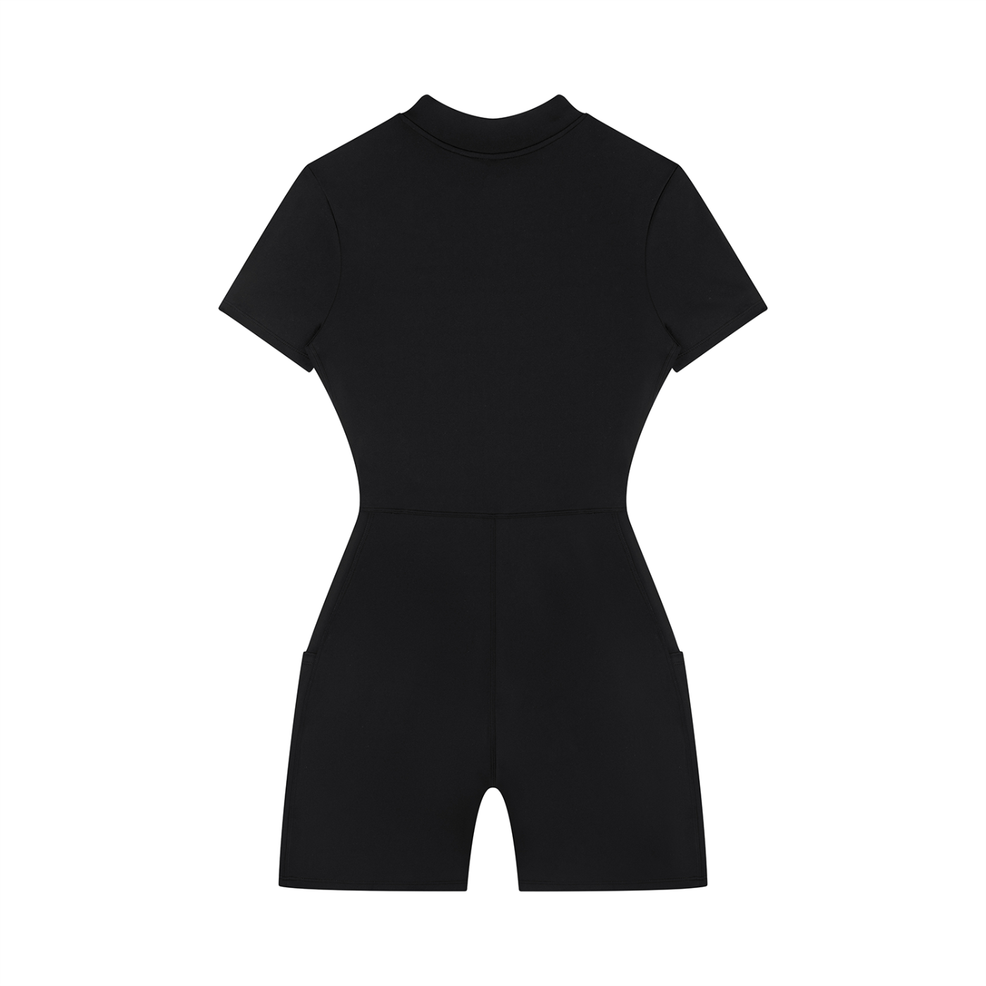 MountainStarGalaxy Women's Quarter-Zip Short Sleeve Romper