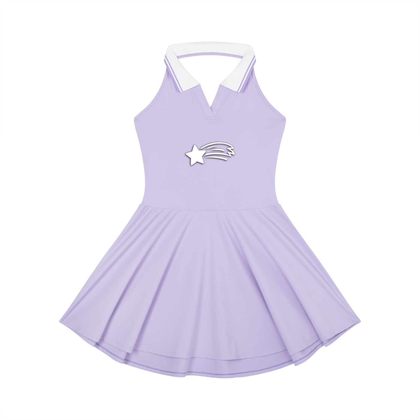 MountainStarGalaxy Women's Collared Halter A-Line Tennis Dress