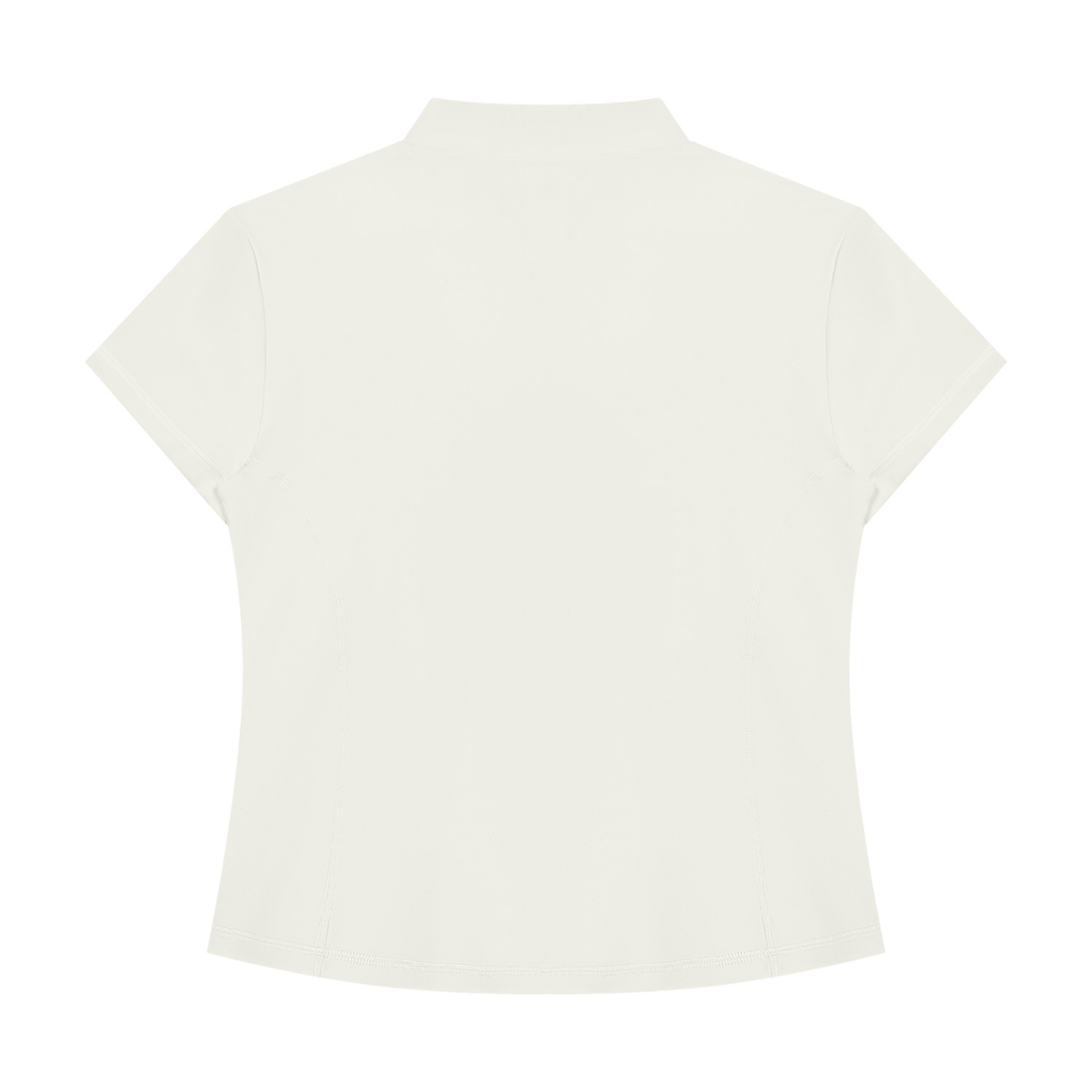 MountainStarGalaxy Women's Yoga Quarter-Zip Mock Neck T-Shirt