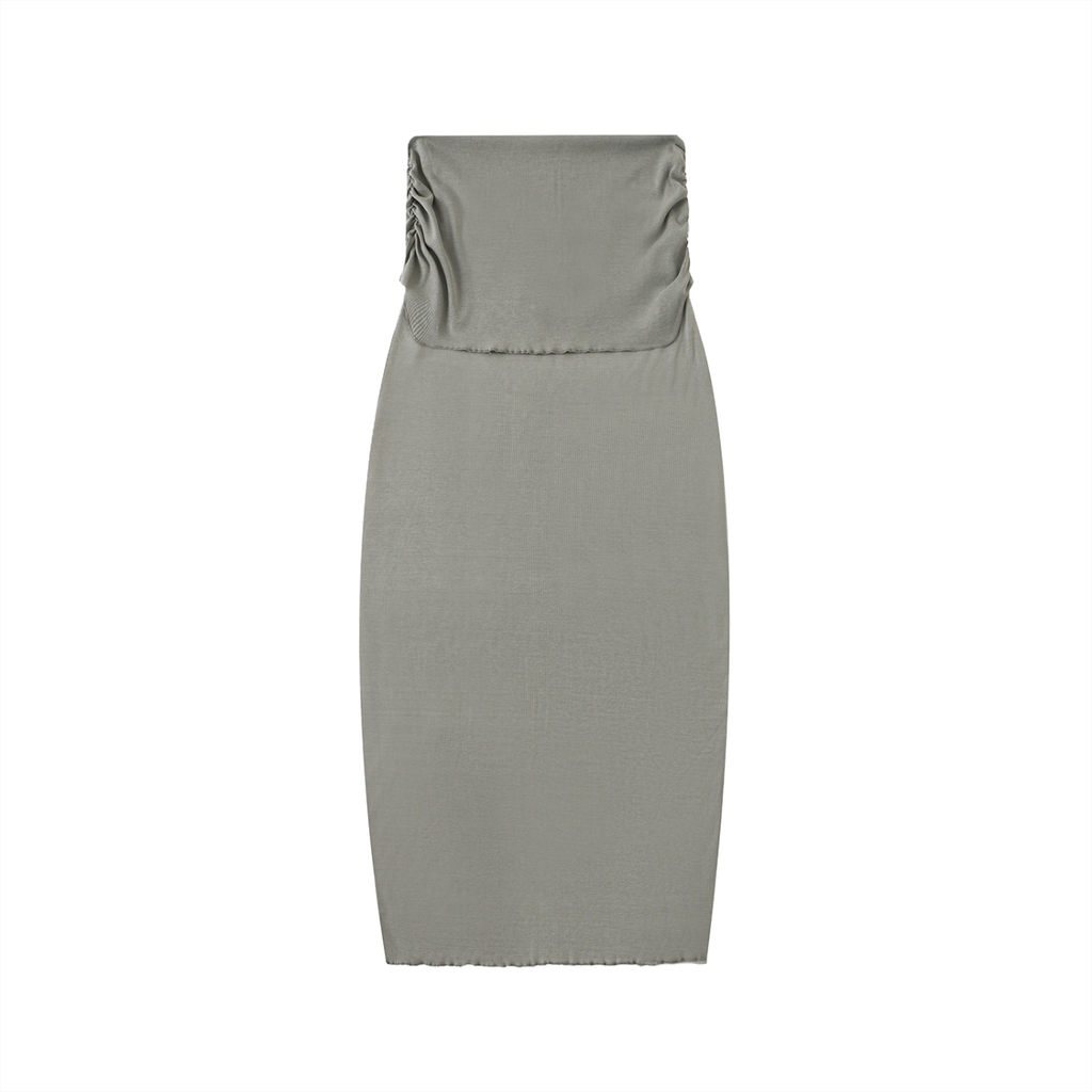 MountainStarGalaxy Women’s Dyed Washed Straight Hip-Hugging Slim Maxi Skirt
