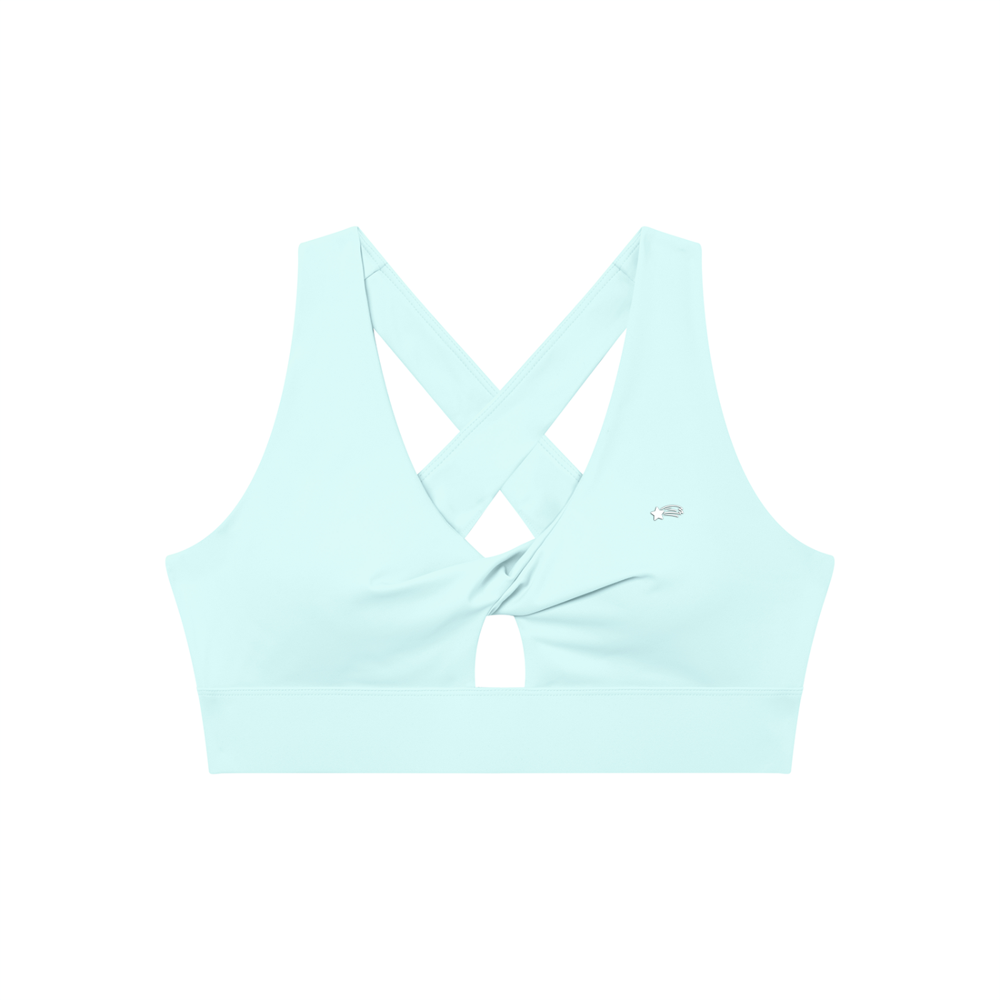 MountainStarGalaxy Women's Twist Front V-Neck Sports Bra