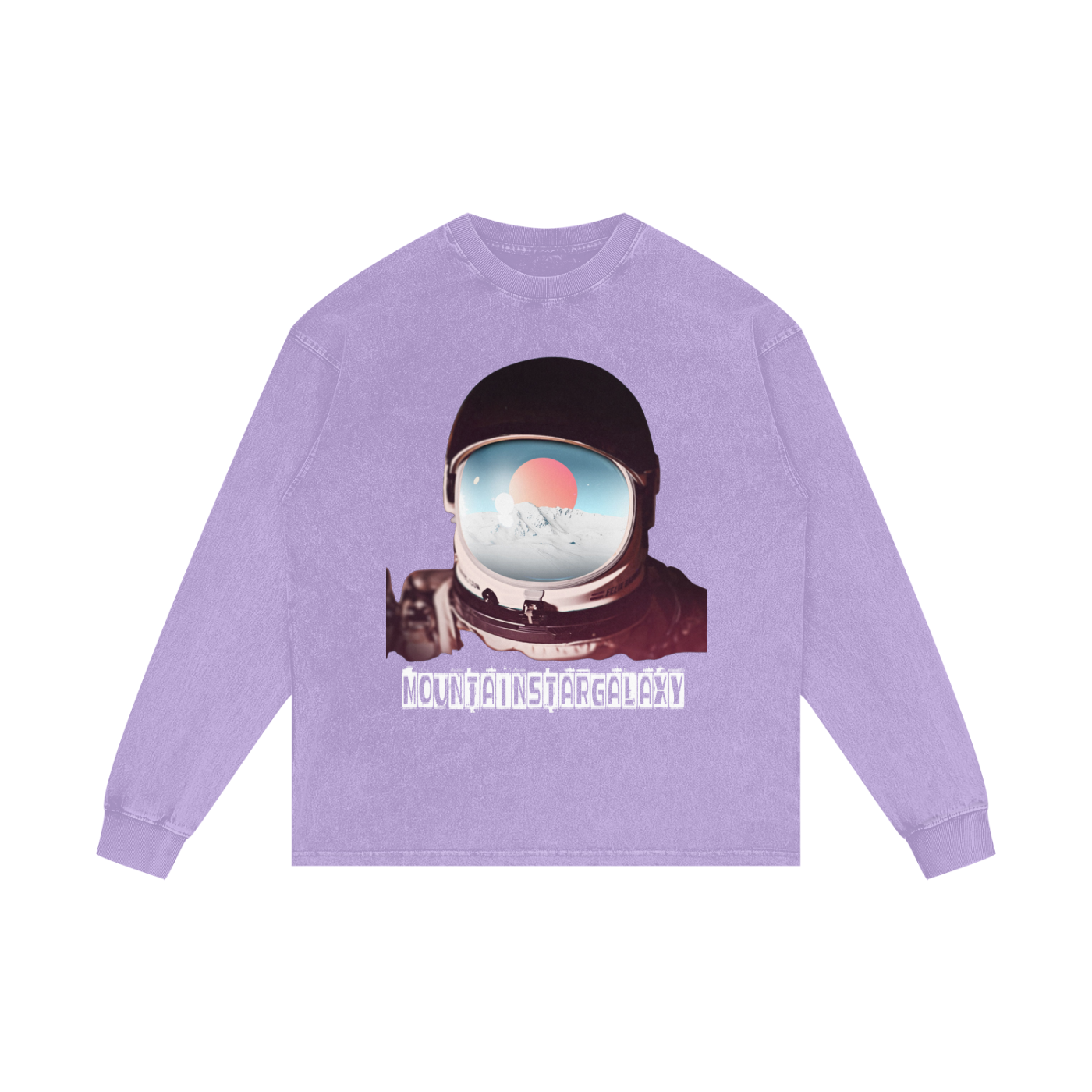 MountainStarGalaxy Acid Wash Oversize Long Sleeve T-Shirt