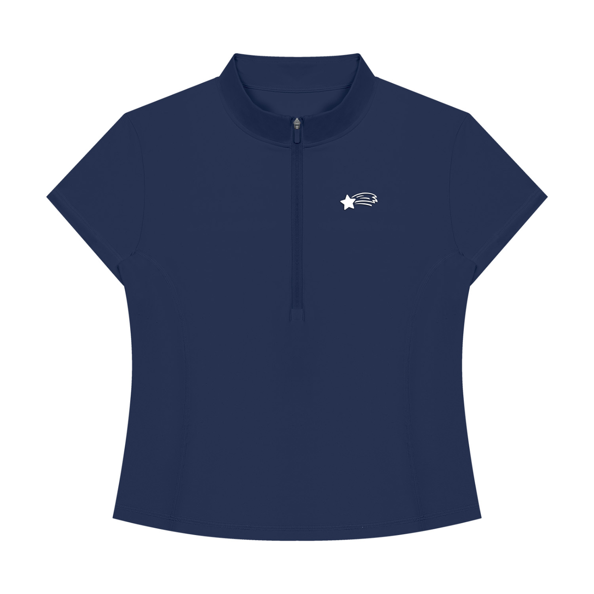 MountainStarGalaxy Women's Yoga Quarter-Zip Mock Neck T-Shirt