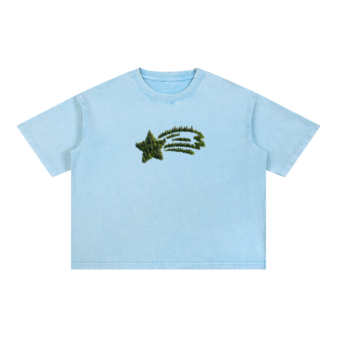 MountainStarGalaxy Mineral Wash Boxy Cotton T-Shirt