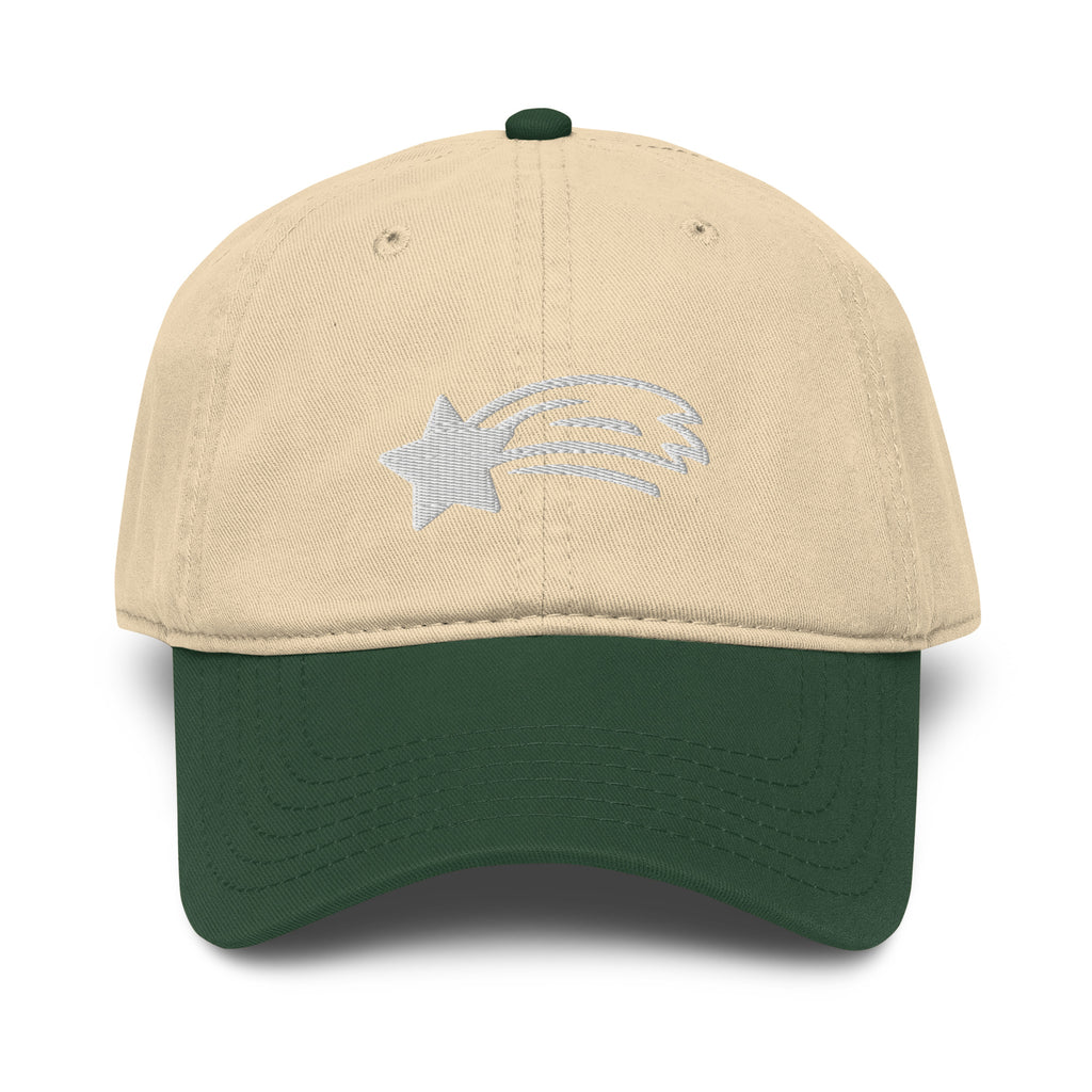 MountainStarGalaxy Garment Washed Baseball Hat Dark Green Khaki