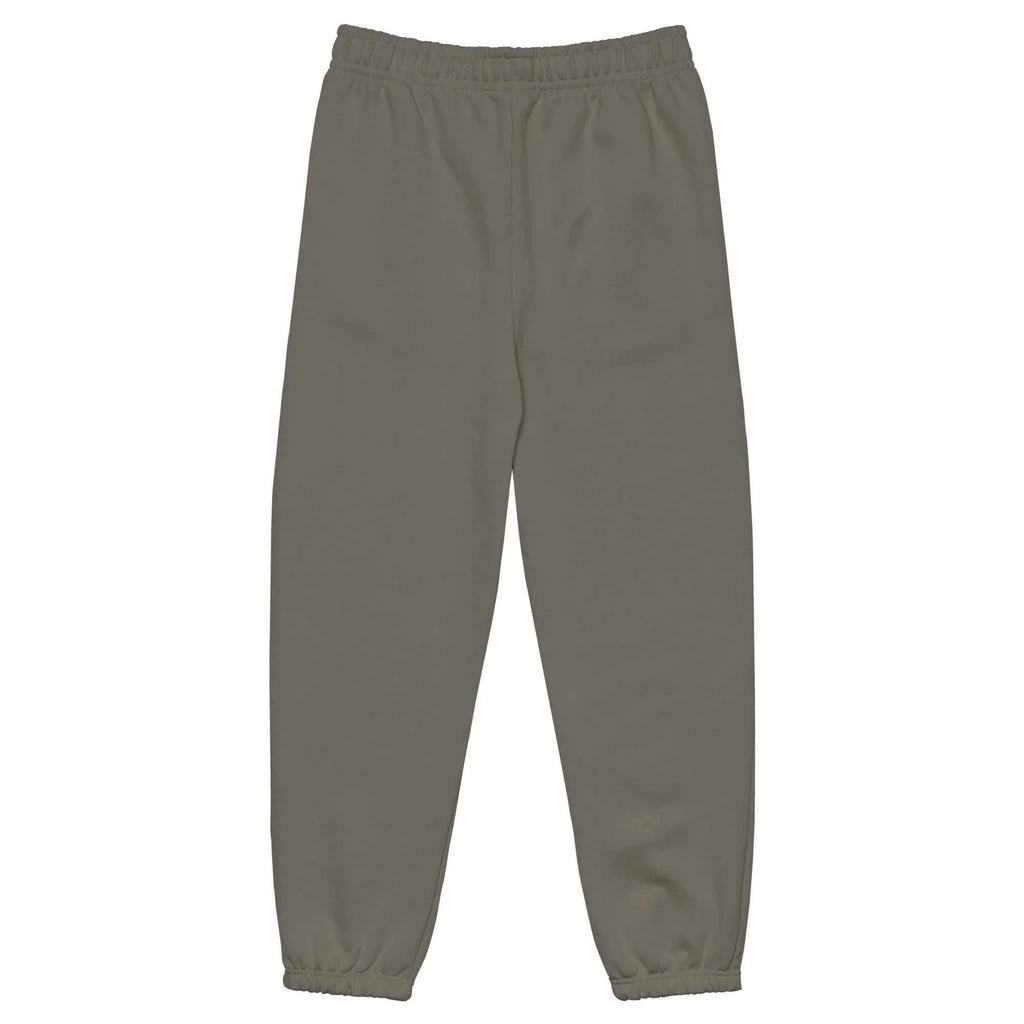 Unisex asphalt heavyweight sweatpants back view, MountainStarGalaxy casual loungewear