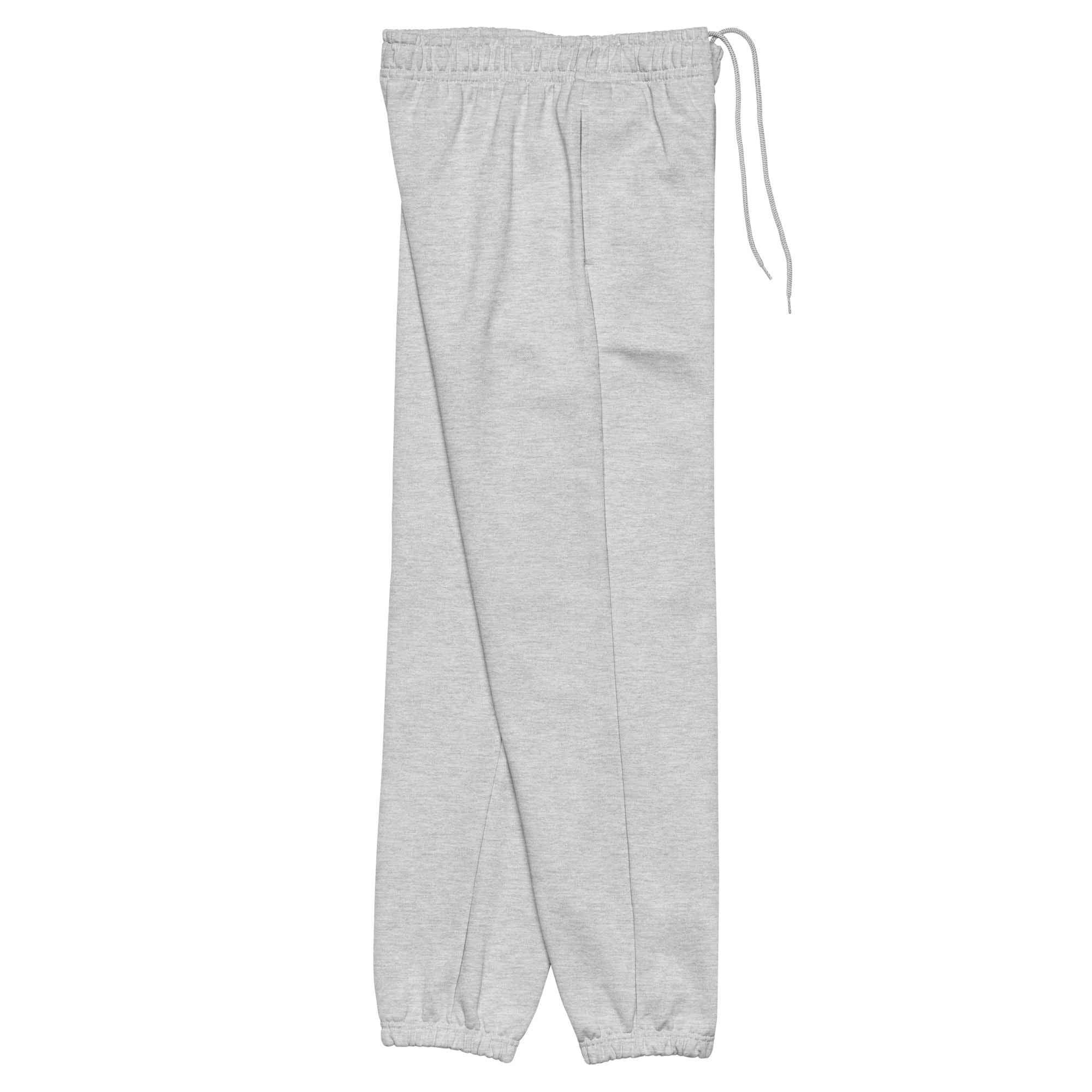 Unisex heavyweight sweatpants in athletic heather gray with drawstring, MountainStarGalaxy