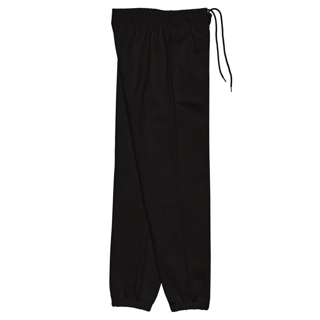 Unisex black heavyweight sweatpants with elastic cuffs, MountainStarGalaxy apparel