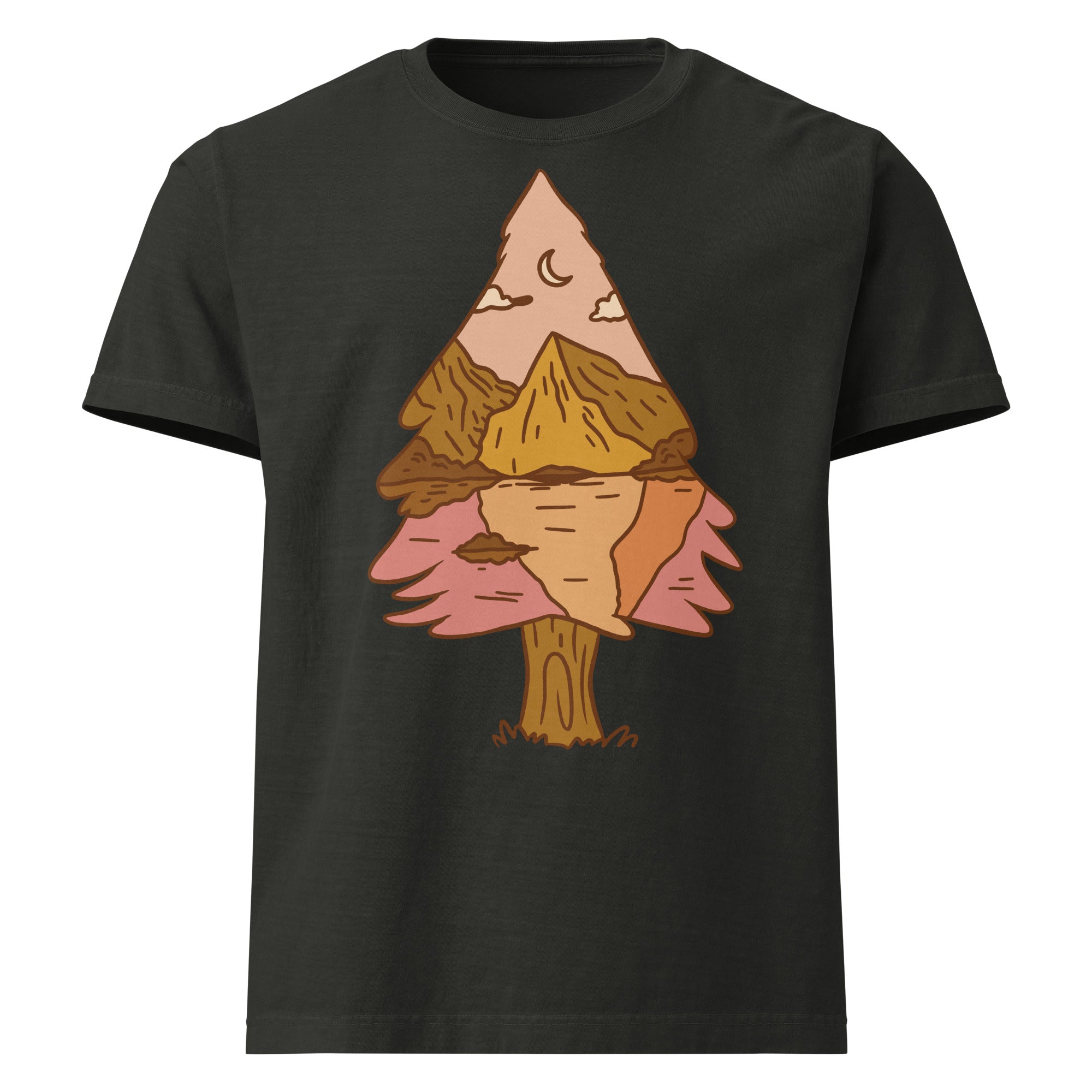 MountainStarGalaxy Unisex Oversized Shirt Washed Black