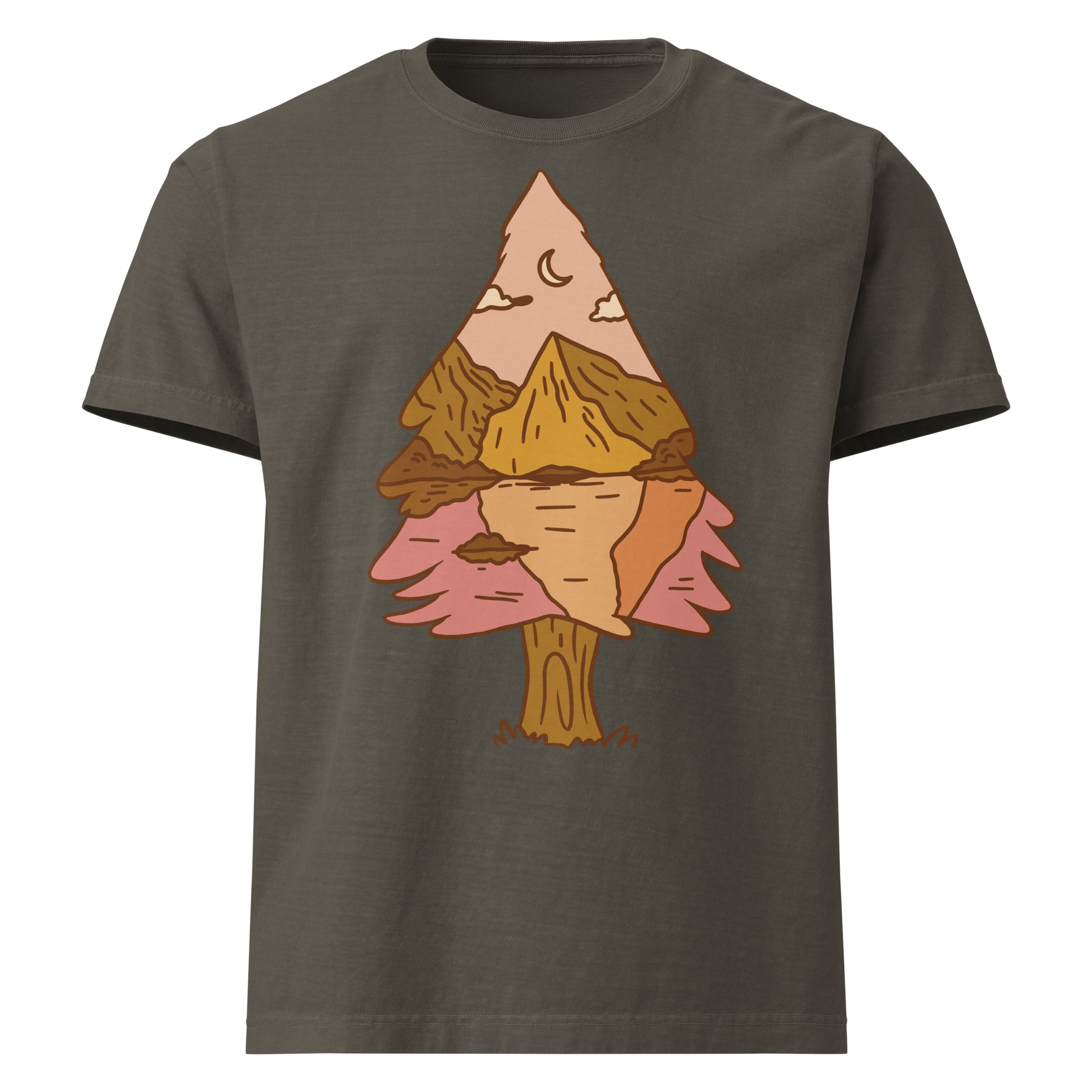 MountainStarGalaxy Unisex Oversized Shirt Washed Charcoal