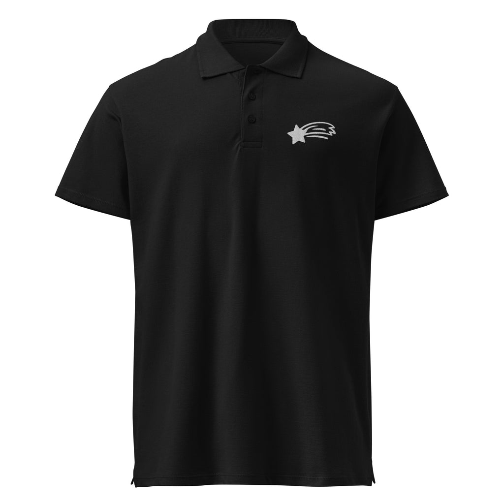 MountainStarGalaxy Unisex Premium Pique Polo Shirt Black