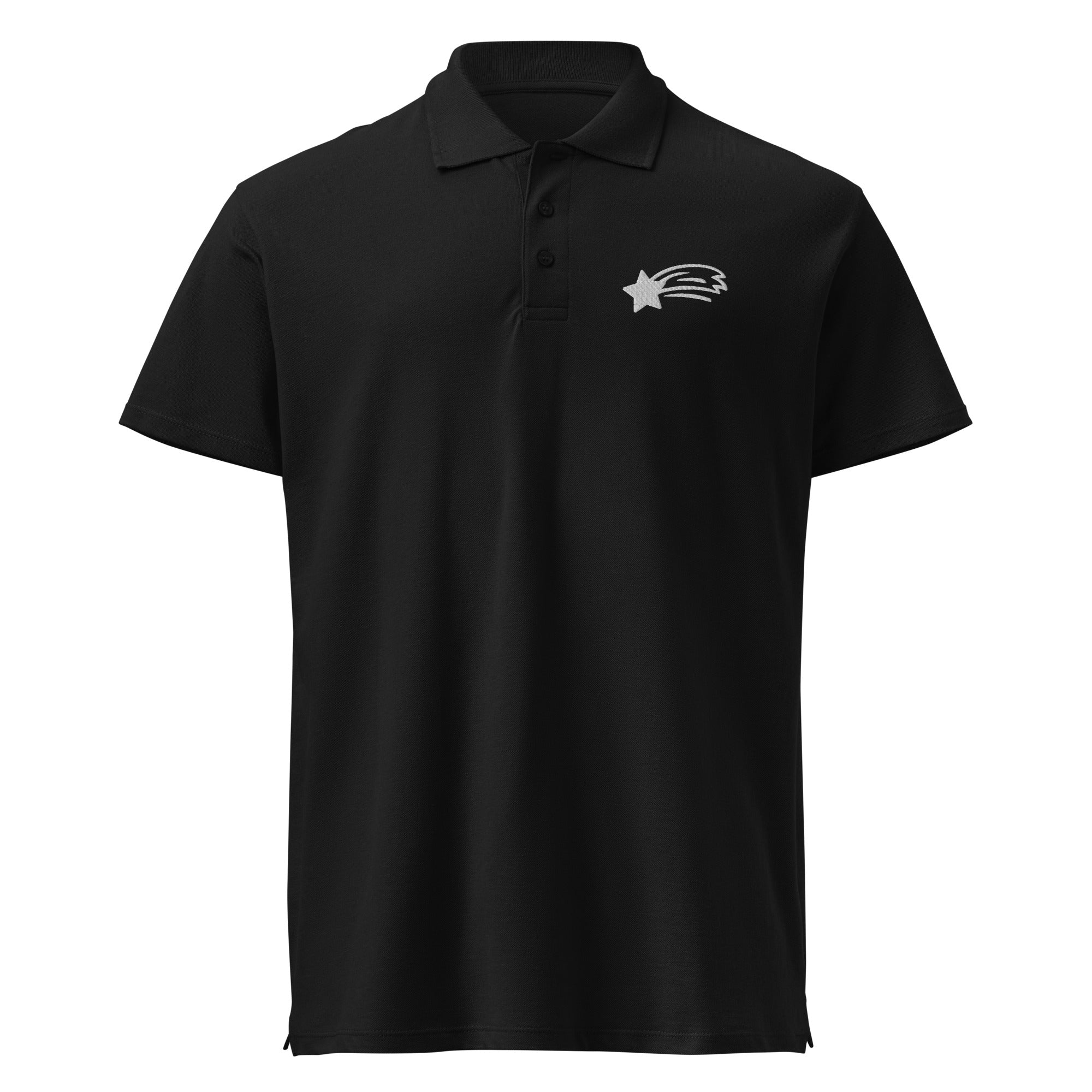 MountainStarGalaxy Unisex Premium Pique Polo Shirt Black