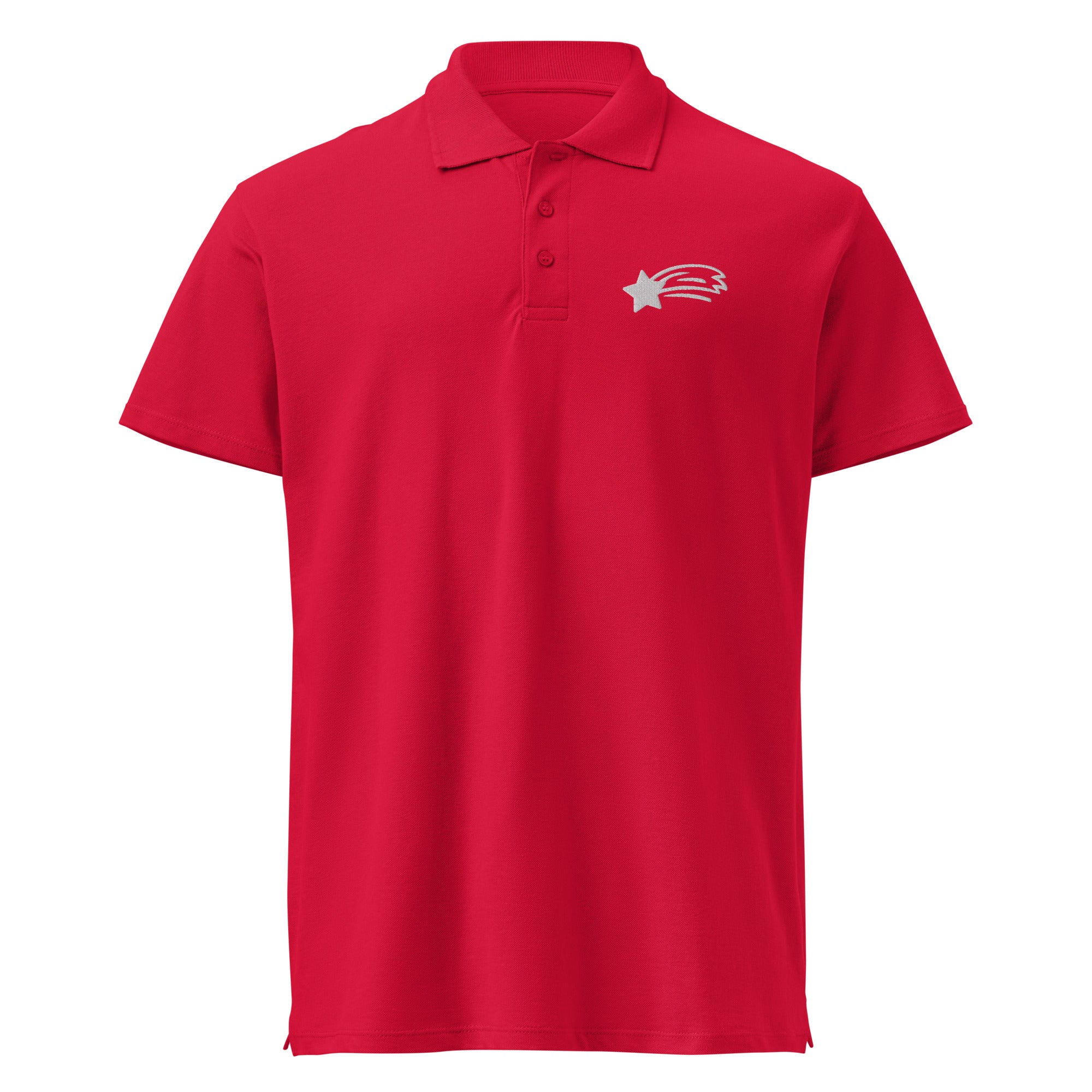 MountainStarGalaxy Unisex Premium Pique Polo Shirt Red