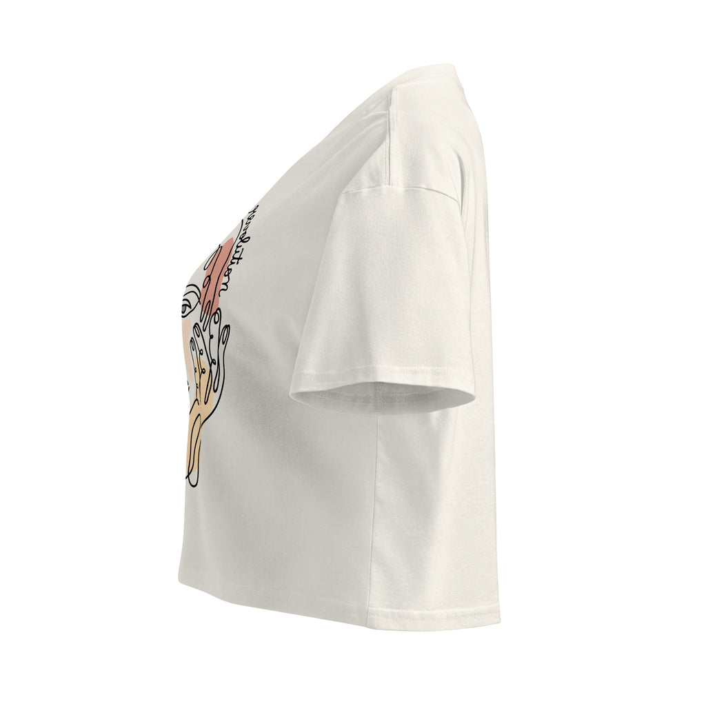 MountainStarGalaxy Women’s Crop Top Ecru