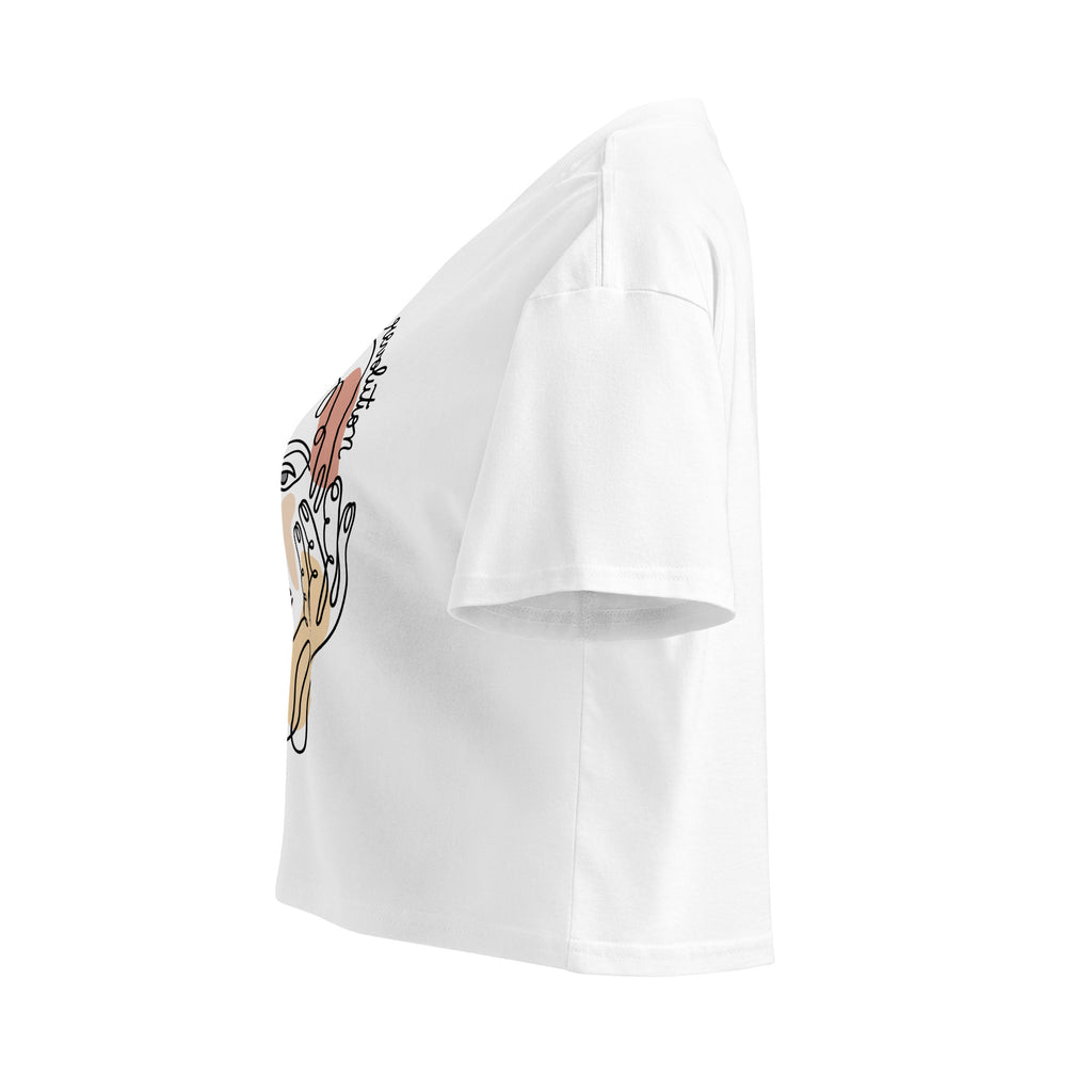 MountainStarGalaxy Women’s Crop Top White